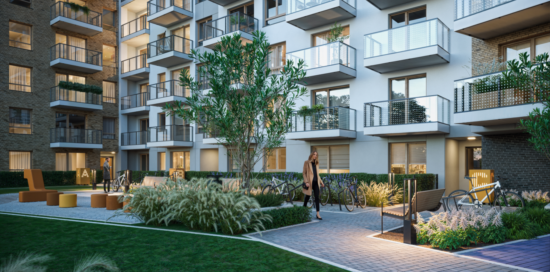 Wizualizacja budynku osiedla Kusocińskiego